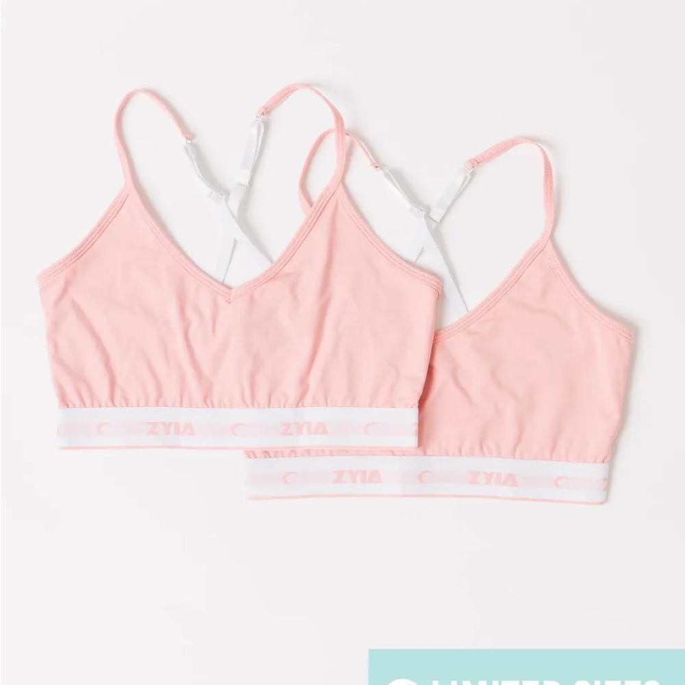 NWTB Zyia Pink Comfort Strappy Bra (2 pack)